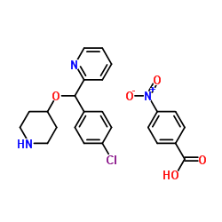 Suministro 2 - [(4-clorofenil) -piperidin-4-iloximetil] piridina, ácido 4-nitrobenzoico CAS:161558-45-8