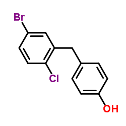 Suministro 4 - [(5-bromo-2-clorofenil) metil] fenol CAS:864070-18-8