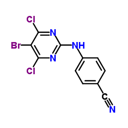 Suministro 4 - [(5-bromo-4,6-dicloropirimidin-2-il) amino] benzonitrilo CAS:269055-75-6