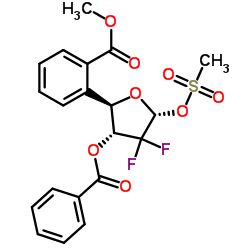 Suministro ((2R, 3R, 5S) -3- (Benzoiloxi) -4,4-difluoro-5 - ((metilsulfonil) oxi) tetrahidrofuran-2-il) metil benzoato CAS:134877-42-2