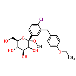 Suministro α- D- Glucopiranosido, metil 1- C- [4- cloro- 3- [(4- etoxifenil) metil] fenil] - CAS:714269-57-5