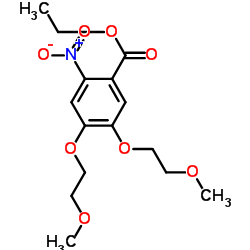 Suministro 4,5-bis (2-metoxietoxi) -2-nitrobenzoato de etilo CAS:179688-26-7
