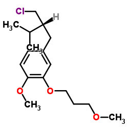 Suministro 4 - [(2R) -2- (Clorometil) -3-metilbutil] -1-metoxi-2- (3-metoxipropoxi) benceno CAS:324763-39-5