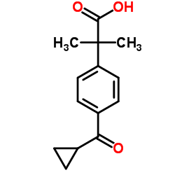 Suministro Ácido 2- [4- (ciclopropanocarbonil) fenil] -2-metilpropanoico CAS:162096-54-0