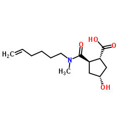 Suministro  Ácido (1R, 2R, 4R) -2- (hex-5-en-1-il (metil) carbamoil) -4-hidroxiciclopentano carboxílico CAS:922727-92-2