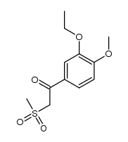 Suministro 1- (3-etoxi-4-metoxifenil) -2- (metilsulfonil) etanona CAS:1450657-28-9