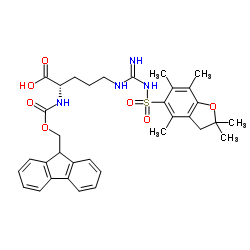 Suministro (2S) -5 - [[amino - [(2,2,4,6,7-pentametil-3H-1-benzofuran-5-il) sulfonilamino] metilideno] amino] -2- (9H-fluoren-9- ácido ilmetoxicarbonilamino) pentanoico CAS:154445-77-9