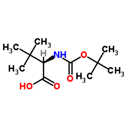 Suministro Ácido (2R) -3,3-dimetil-2 - [(2-metilpropan-2-il) oxicarbonilamino] butanoico CAS:124655-17-0